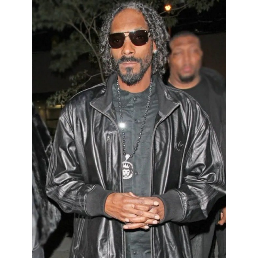Snoop Dogg Black Leather Jacket